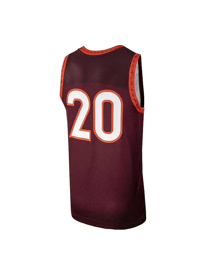 Мужская баскетбольная майка-реплика Maroon Virginia Tech Hokies #20 Nike — изображение 3 из 3