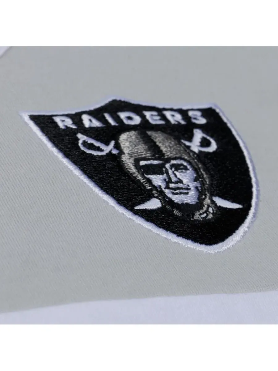 Майка без рукавов с принтом Las Vegas Raiders Head Coach Mitchell & Ness — изображение 5 из 5, черный серебристый
