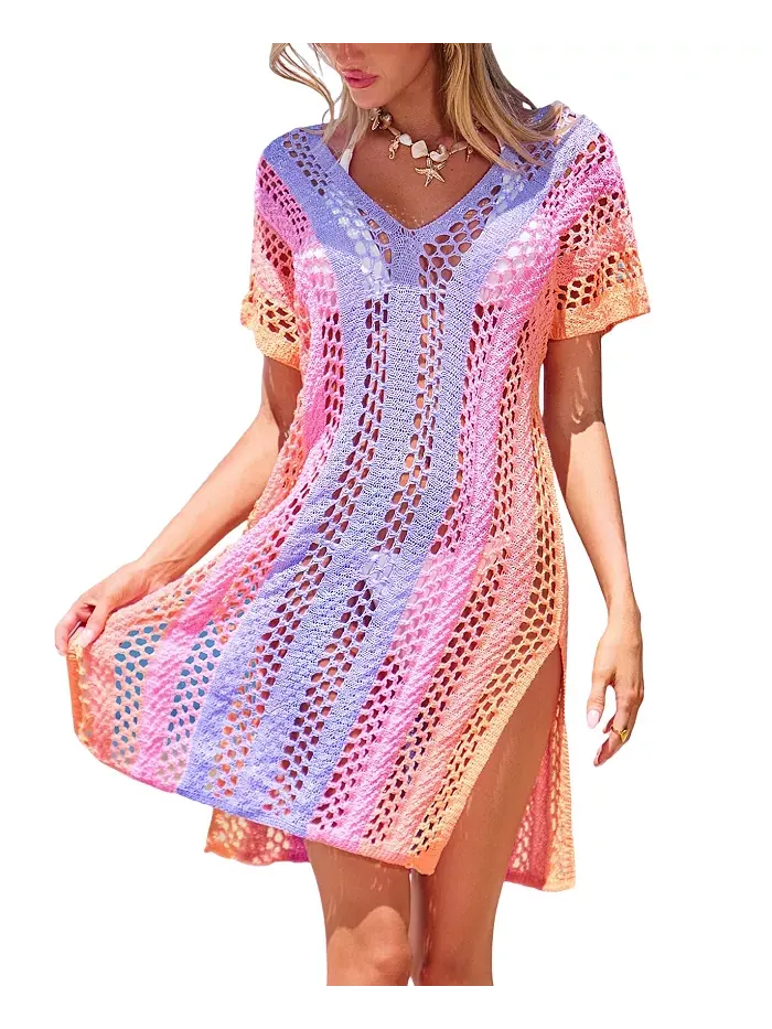 Женское мини-пляжное платье Berry Sorbet Ombre Cover-Up Cupshe