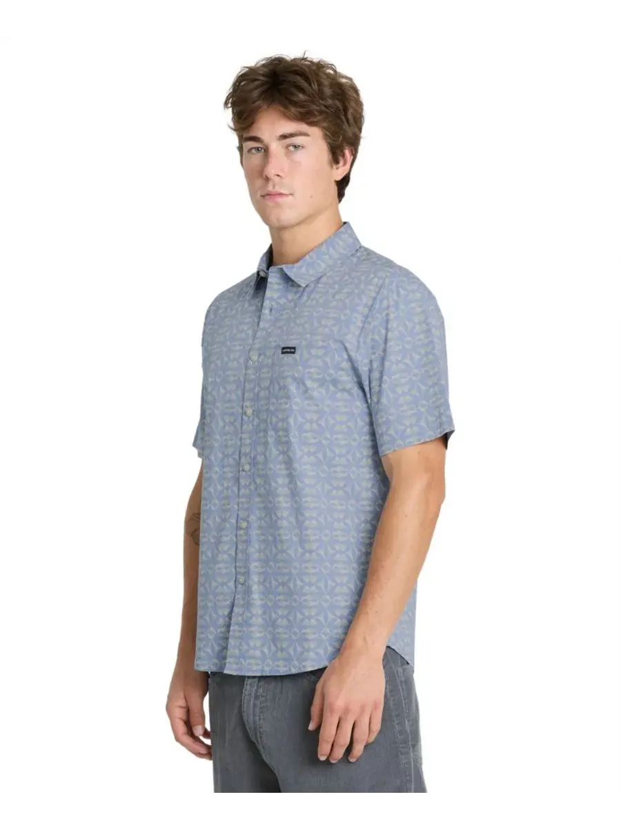 Рубашка с коротким рукавом с принтом Nature Tile Classic Quiksilver, Quiet Harbor — изображение 3 из 7