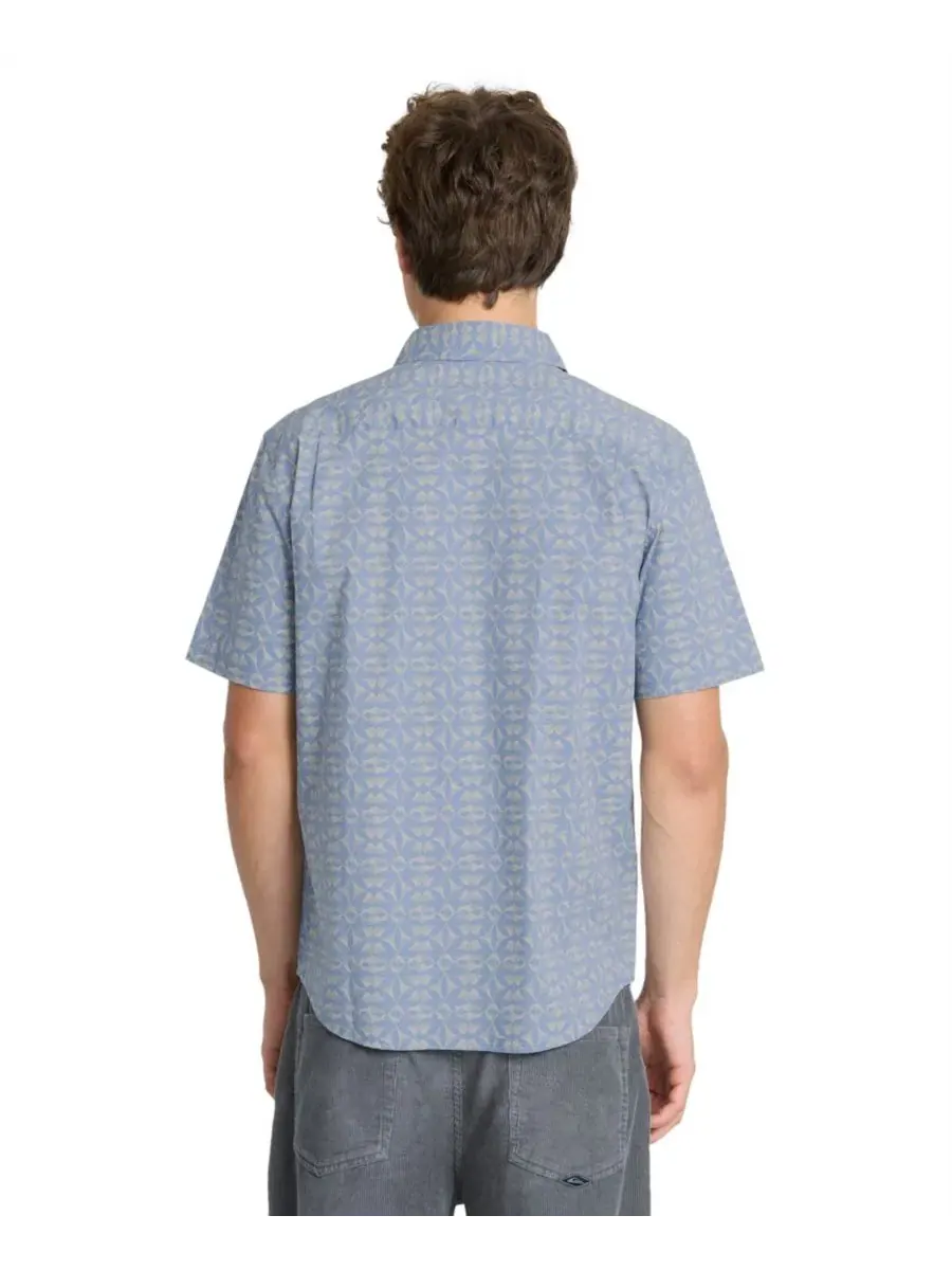 Рубашка с коротким рукавом с принтом Nature Tile Classic Quiksilver, Quiet Harbor — изображение 5 из 7