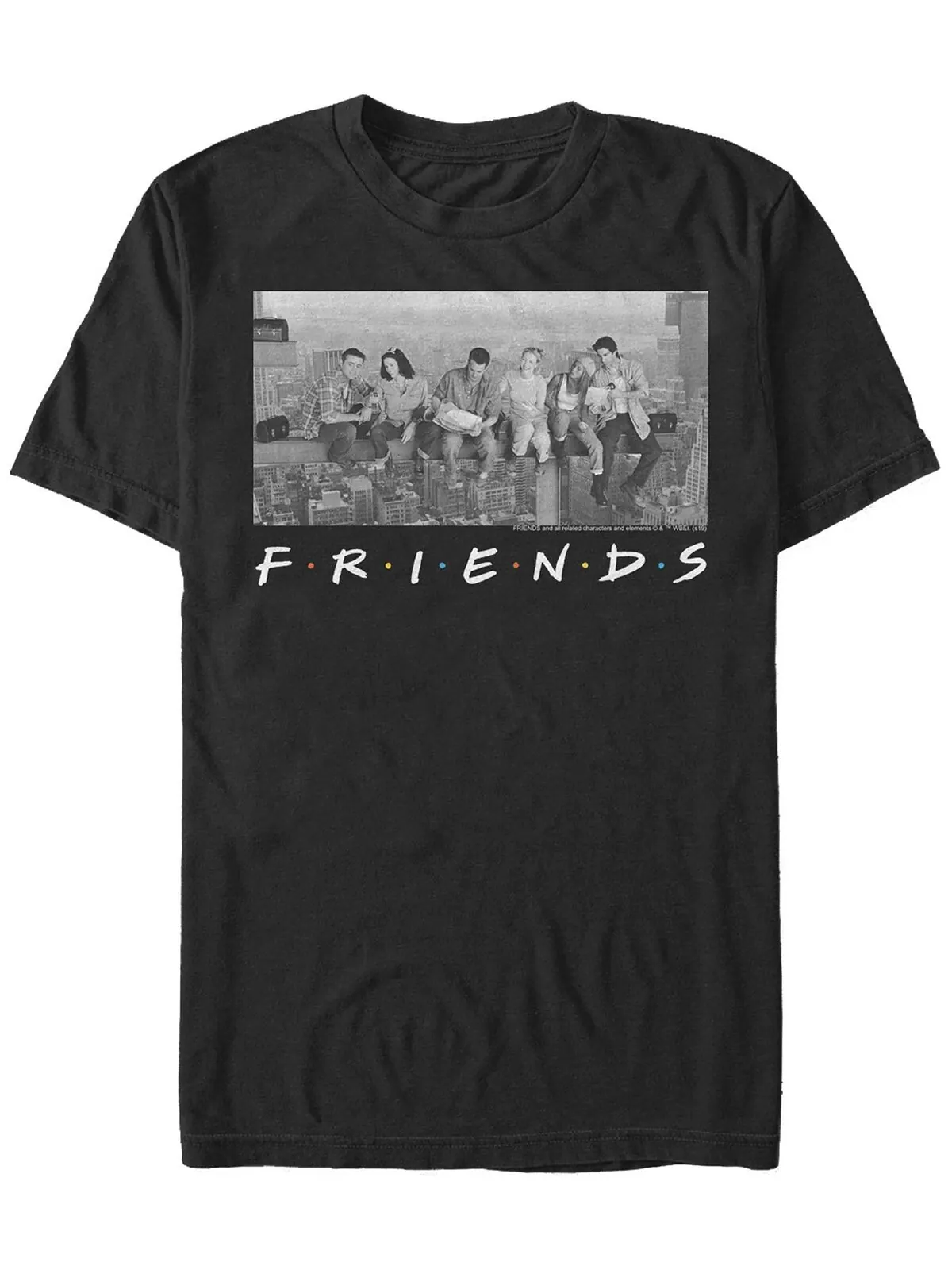 Мужская футболка с короткими рукавами и групповым портретом city skyline friends Fifth Sun — изображение 1 из 1, черный