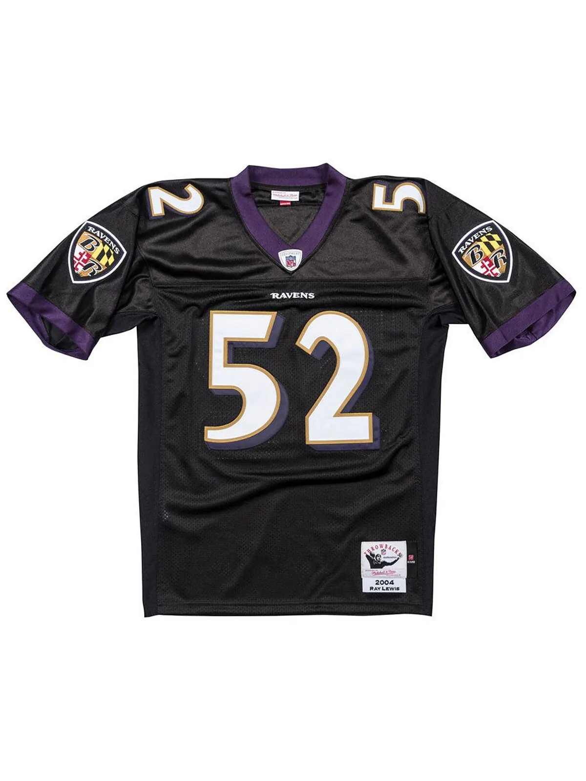 Мужская футболка ray lewis baltimore ravens replica throwback jersey Mitchell & Ness — изображение 2 из 3, черный