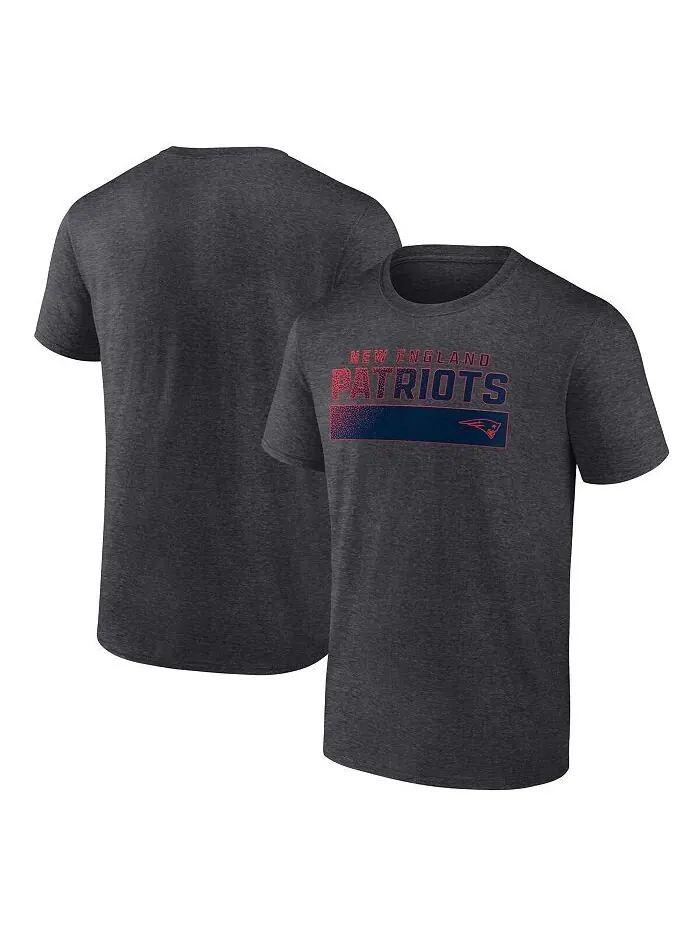 Мужская темно-серая футболка с логотипом New England Patriots Fanatics — изображение 1 из 3, темно-серый