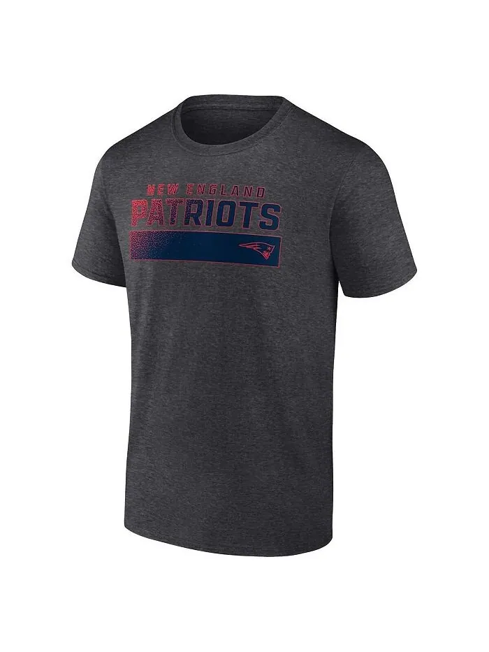 Мужская темно-серая футболка с логотипом New England Patriots Fanatics — изображение 3 из 3, темно-серый