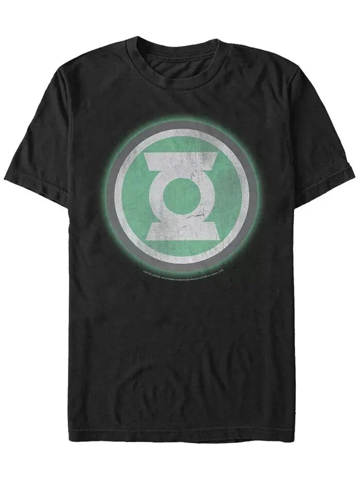 Мужская футболка с короткими рукавами и светящимся логотипом Dc Green Lantern Fifth Sun — изображение 1 из 1