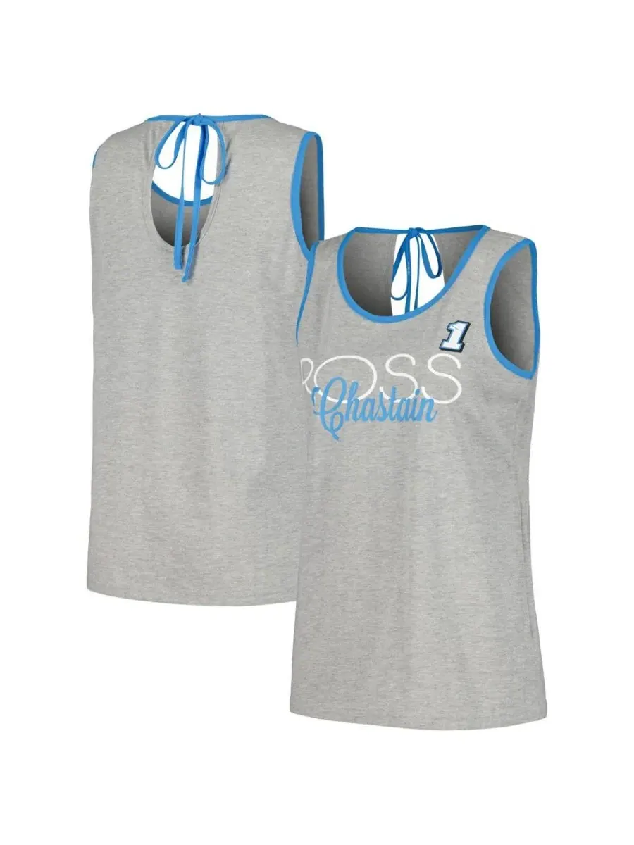 G-III 4Her by Carl Banks Женская майка-топ Ross Chastain Fastest Lap Fashion Tank Top серого цвета — изображение 1 из 5