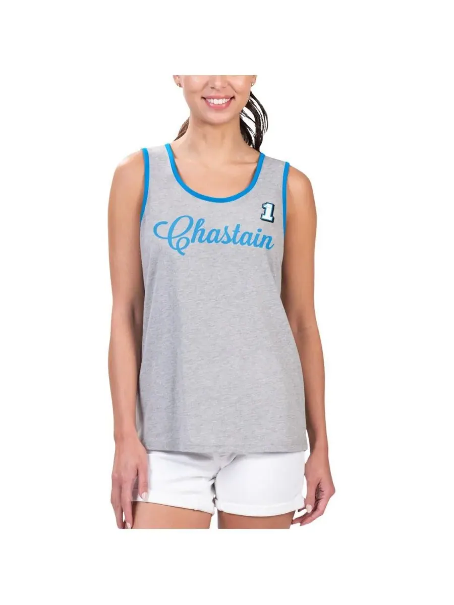 G-III 4Her by Carl Banks Женская майка-топ Ross Chastain Fastest Lap Fashion Tank Top серого цвета — изображение 4 из 5