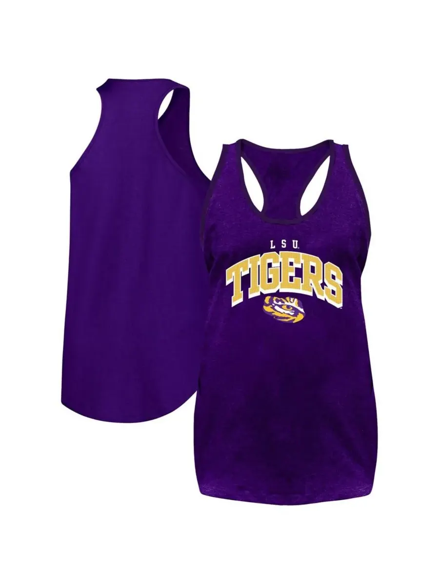 Fanatics Женская фиолетовая майка-топ большого размера с символикой команды LSU Tigers — изображение 1 из 3, фиолетовый