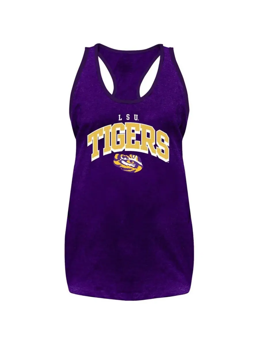 Fanatics Женская фиолетовая майка-топ большого размера с символикой команды LSU Tigers — изображение 3 из 3, фиолетовый