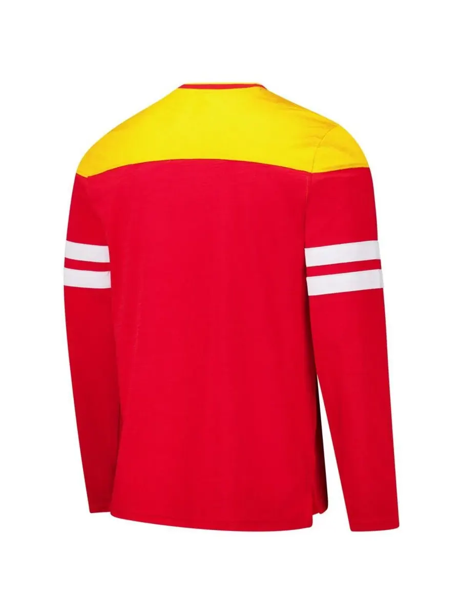 G-III Sports by Carl Banks Мужская красно-золотая футболка с длинным рукавом Kansas City Chiefs — изображение 3 из 3