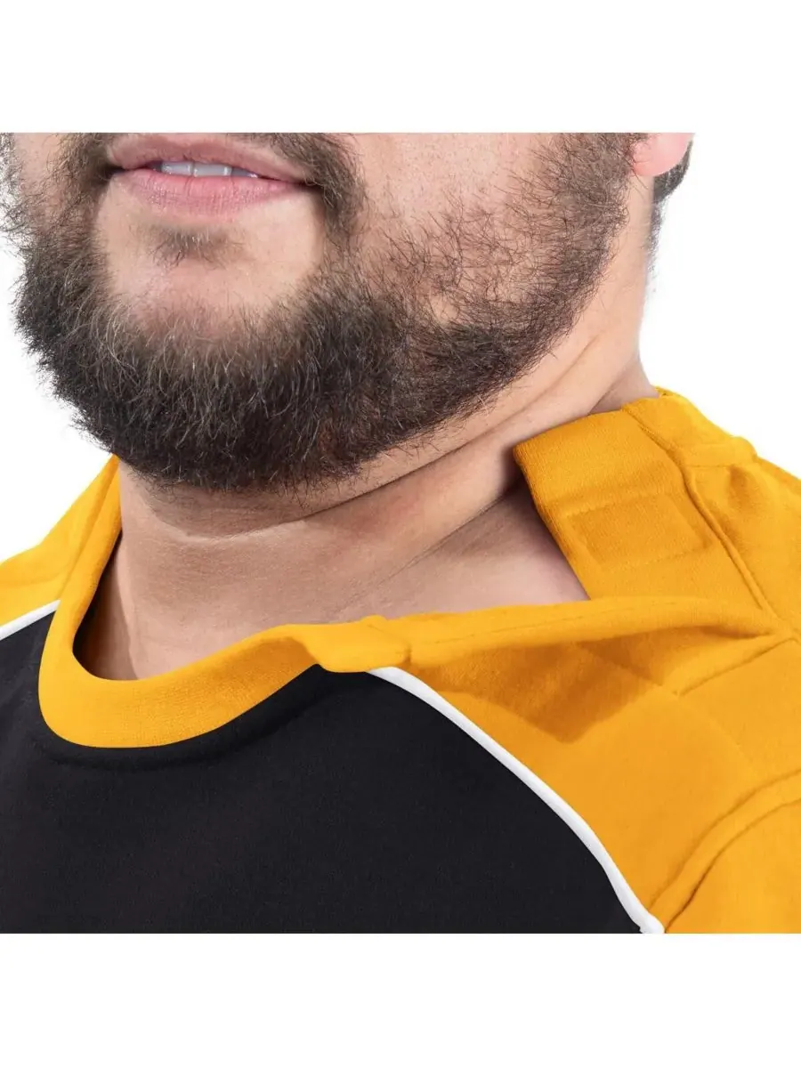 G-III Sports by Carl Banks Мужская черная толстовка с круглым вырезом Pittsburgh Steelers Adaptive — изображение 3 из 4