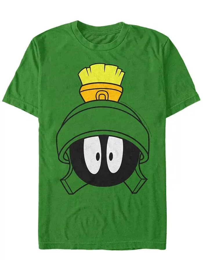Футболка мужская Looney Tunes Marvin The Martian Big Face с коротким рукавом Fifth Sun