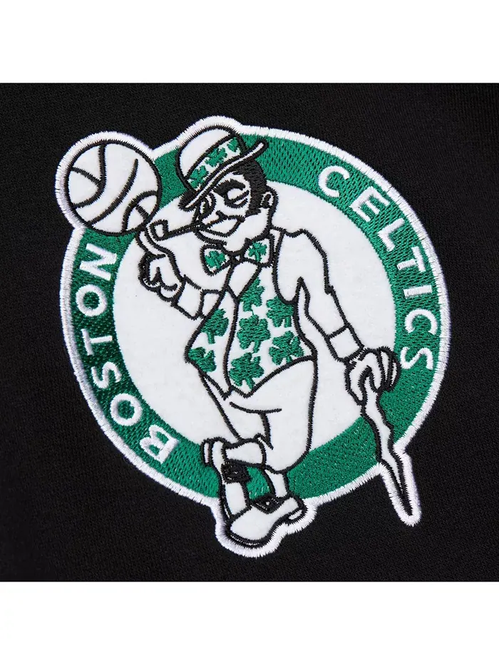 Мужская черная толстовка с капюшоном Boston Celtics Hardwood Classics Blackout Collection Mitchell — изображение 4 из 5