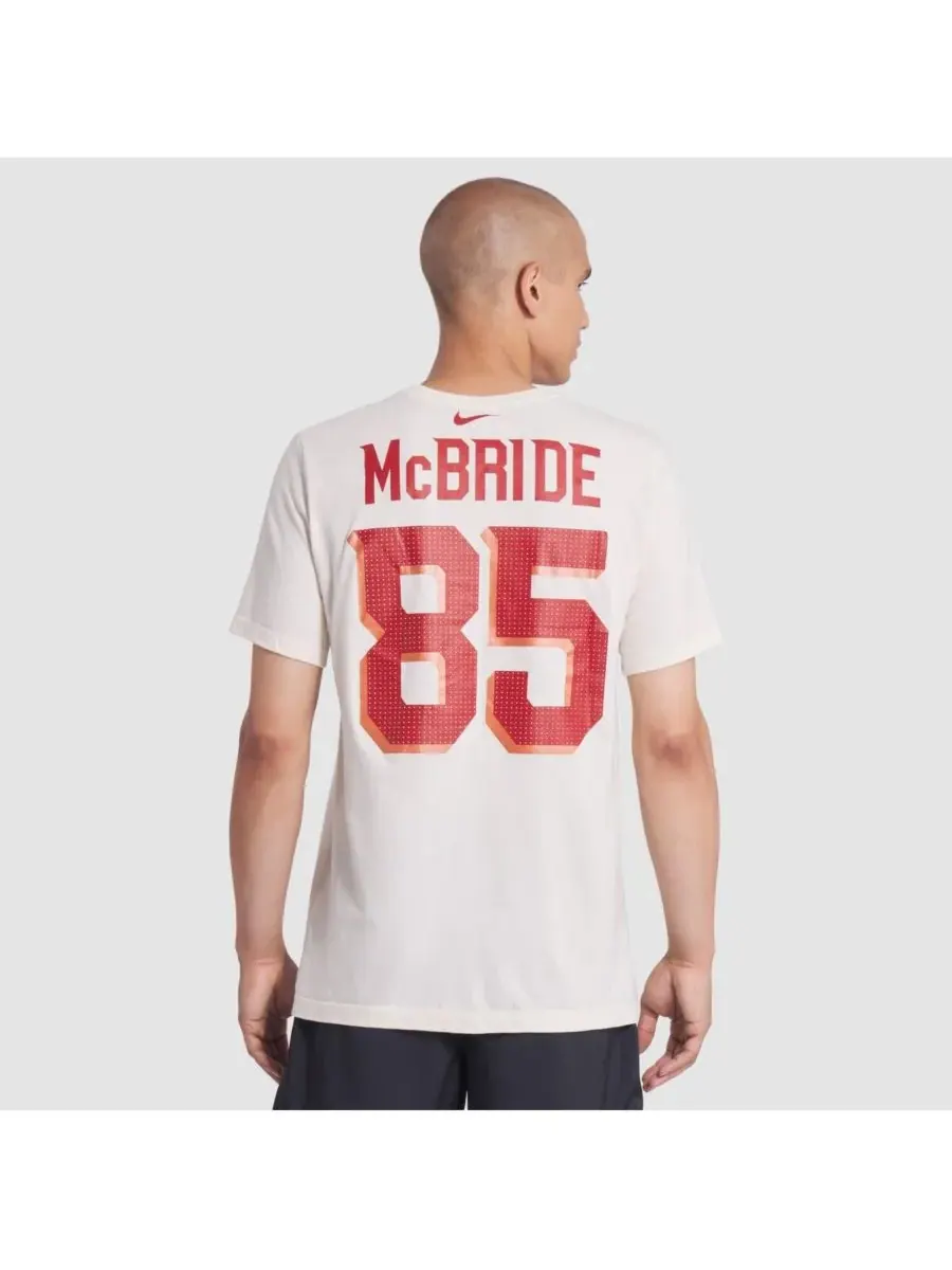 Мужская футболка Trey McBride Natural Arizona Cardinals 2025 Rivalries Collection с именем и — изображение 3 из 5, прозрачный