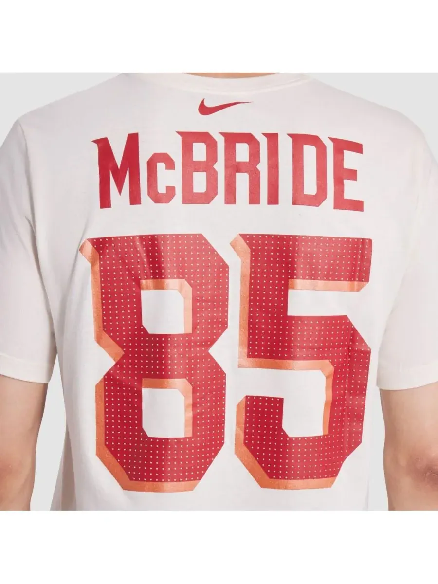 Мужская футболка Trey McBride Natural Arizona Cardinals 2025 Rivalries Collection с именем и — изображение 4 из 5, прозрачный
