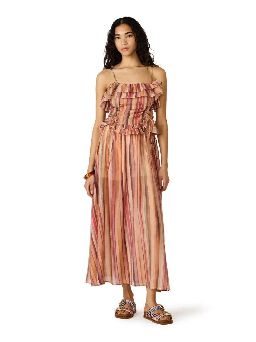 Женская блузка с квадратным вырезом Steve Madden, Painted Stripe