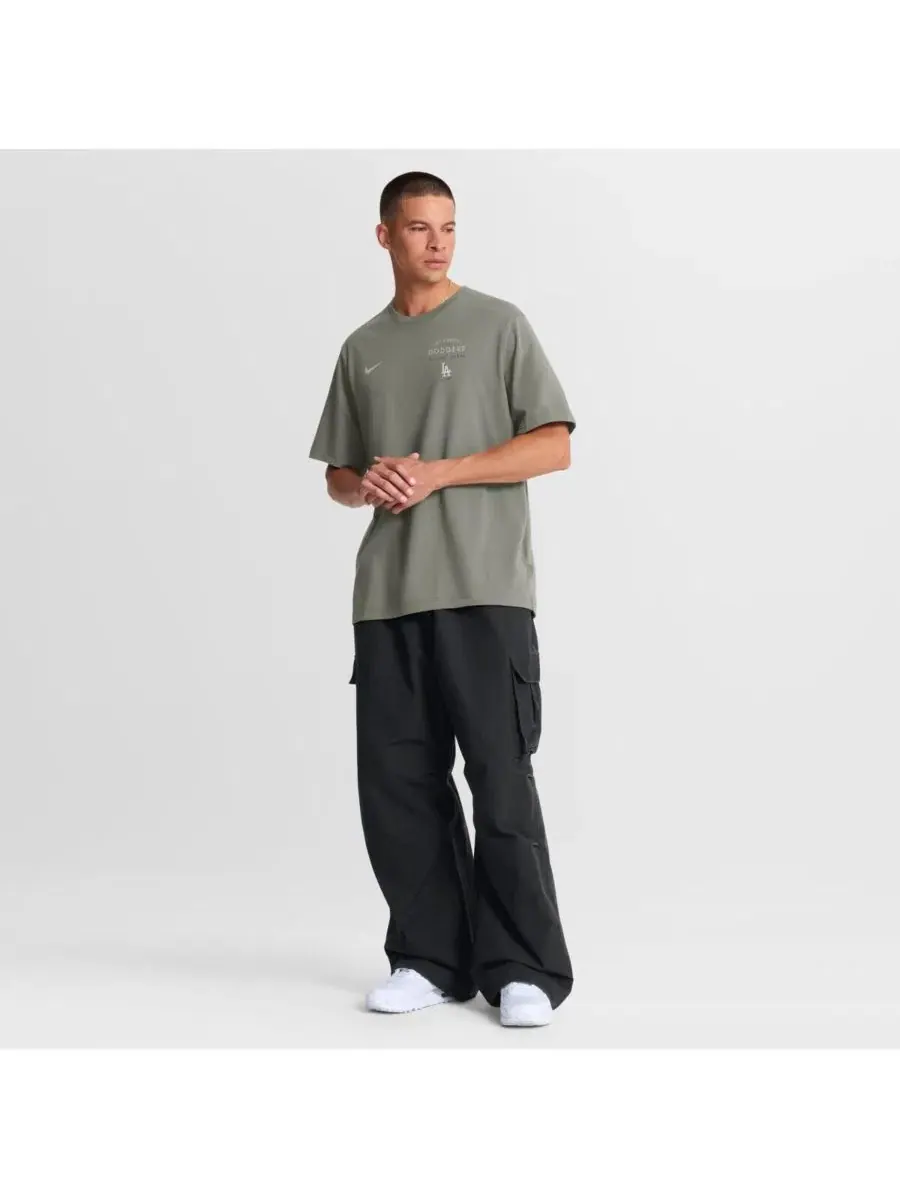 Мужская оливковая футболка Los Angeles Dodgers Dri-FIT Primary Nike — изображение 3 из 8, оливковый