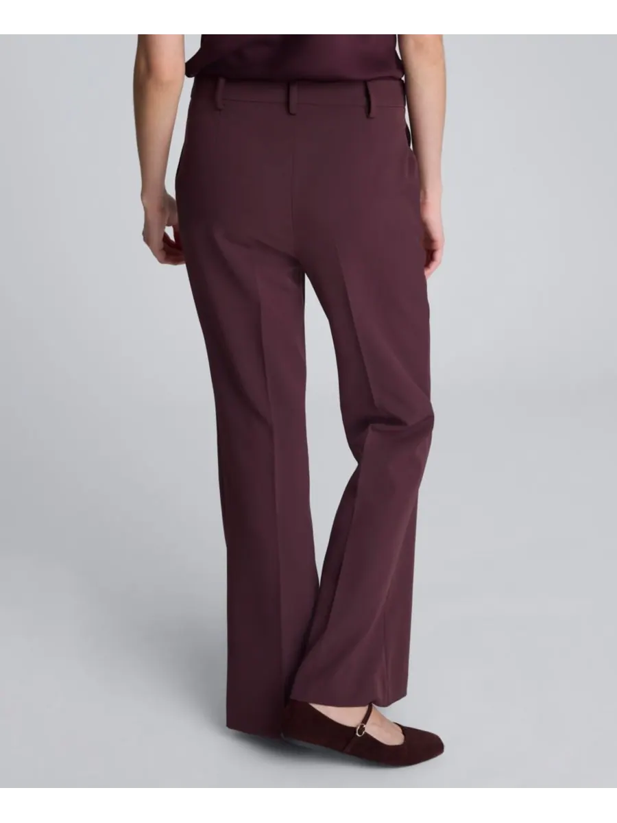 Женские брюки-клеш из роскошной саржи Kenneth Cole, Dark Aubergine — изображение 2 из 3
