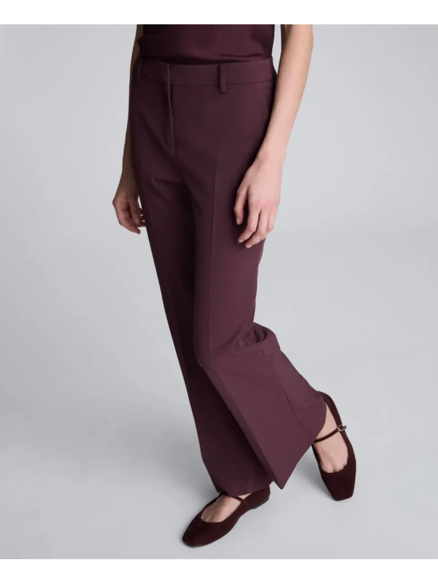 Женские брюки-клеш из роскошной саржи Kenneth Cole, Dark Aubergine — изображение 3 из 3