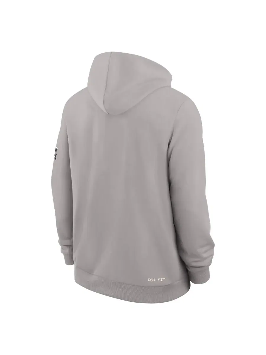 Худи Nike с капюшоном, серое, Dri-FIT, 2026 Sideline Standard Issue — изображение 2 из 2, серый
