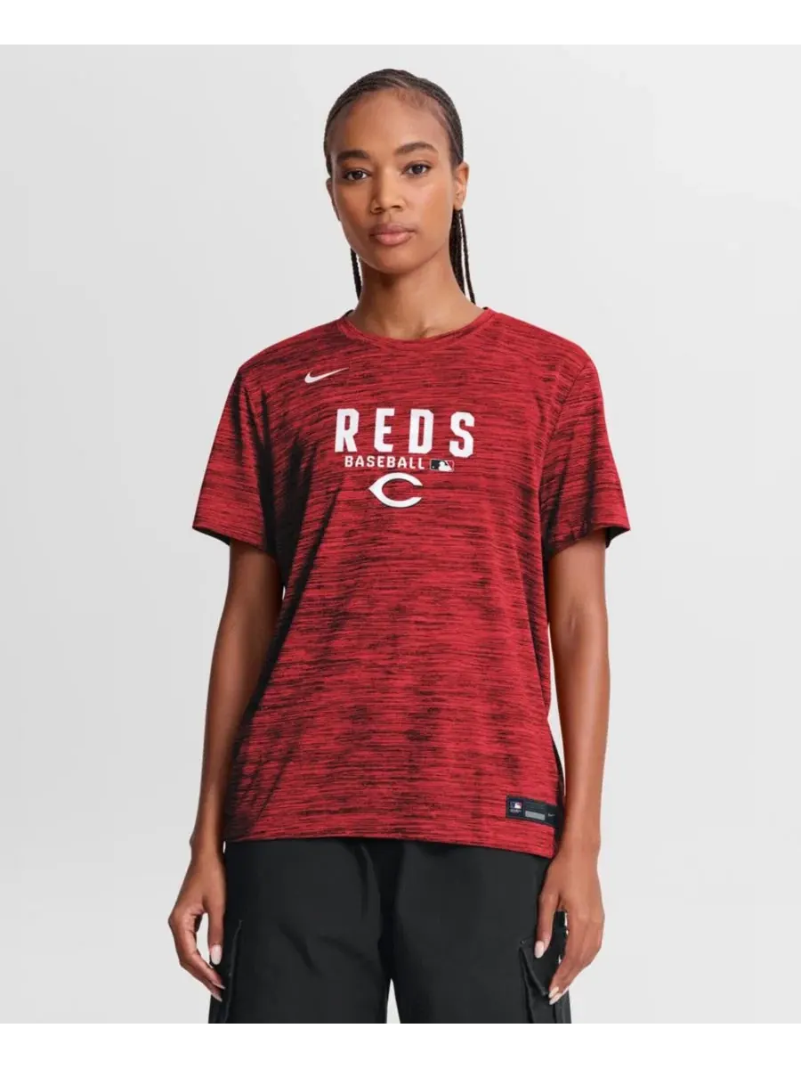 Футболка с длинным рукавом с принтом Cincinnati Reds Nike — изображение 1 из 5, красный
