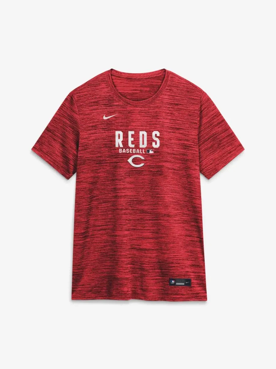Футболка с длинным рукавом с принтом Cincinnati Reds Nike — изображение 3 из 5, красный