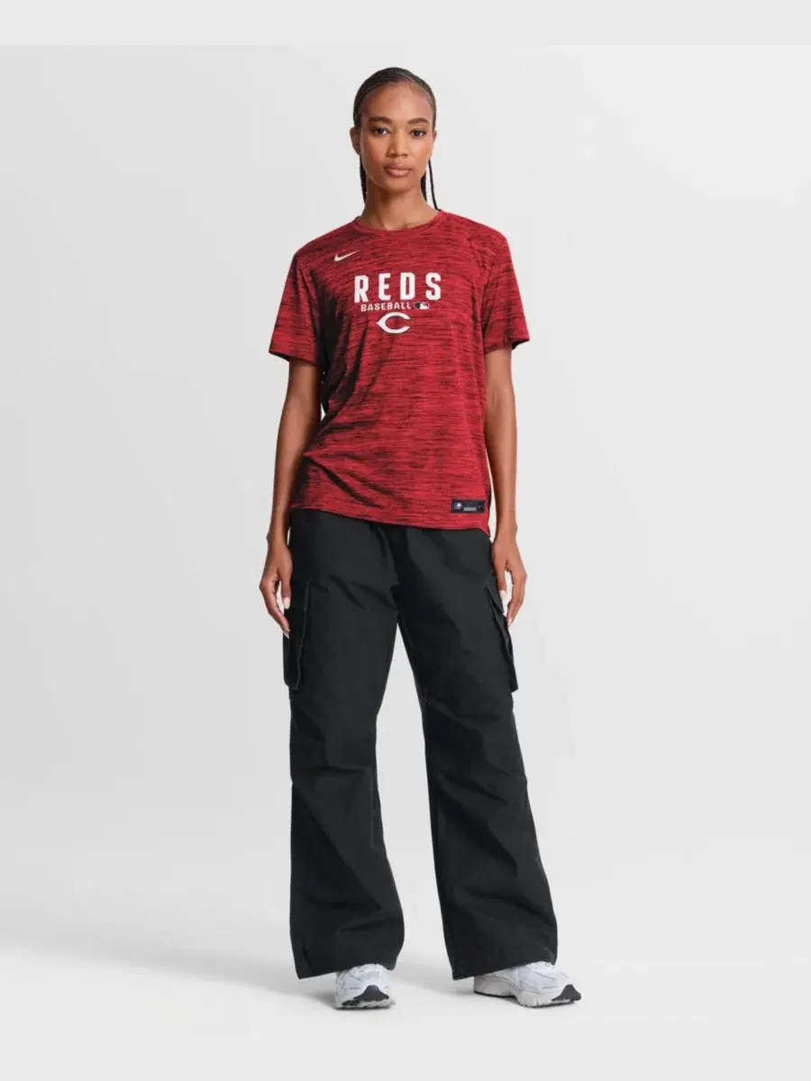 Футболка с длинным рукавом с принтом Cincinnati Reds Nike — изображение 4 из 5, красный