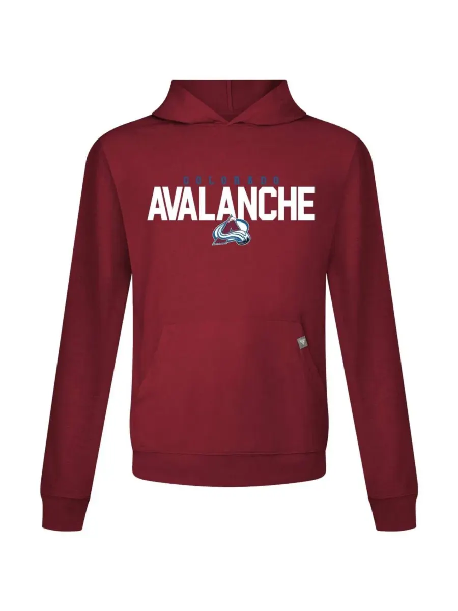 Лонгслив-худи с капюшоном и длинным рукавом с принтом Nathan MacKinnon LevelWear — изображение 2 из 3, бордовый