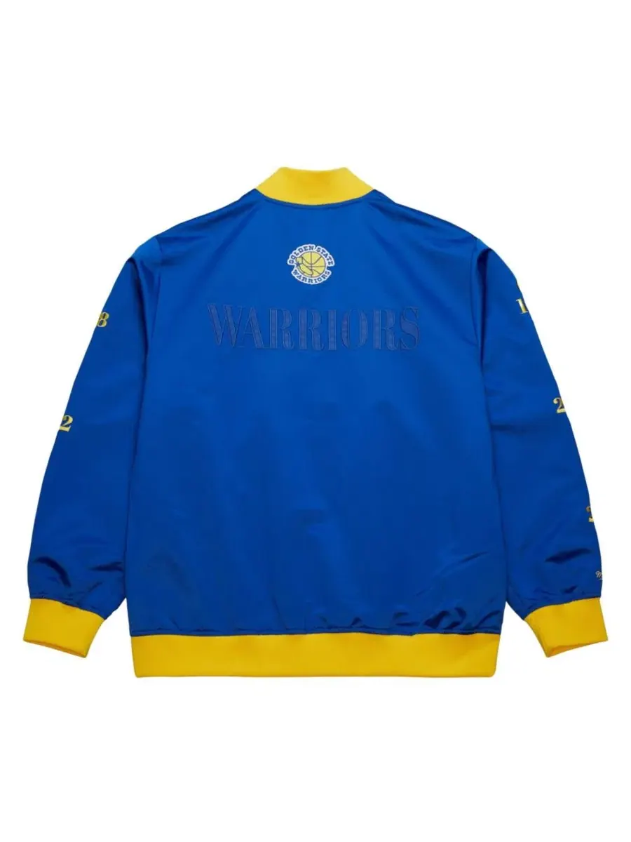 Куртка легкая сатиновая с принтом Golden State Warriors Hardwood Classics Team OG 3.0 Mitchell & — изображение 5 из 5