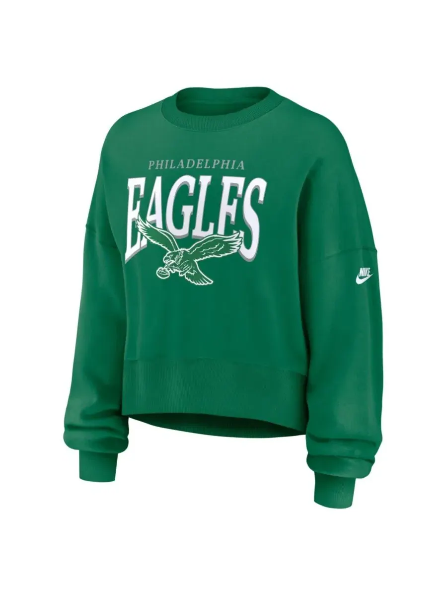 Свитшот Nike Philadelphia Eagles Phoenix с длинным рукавом — изображение 2 из 2, зеленый