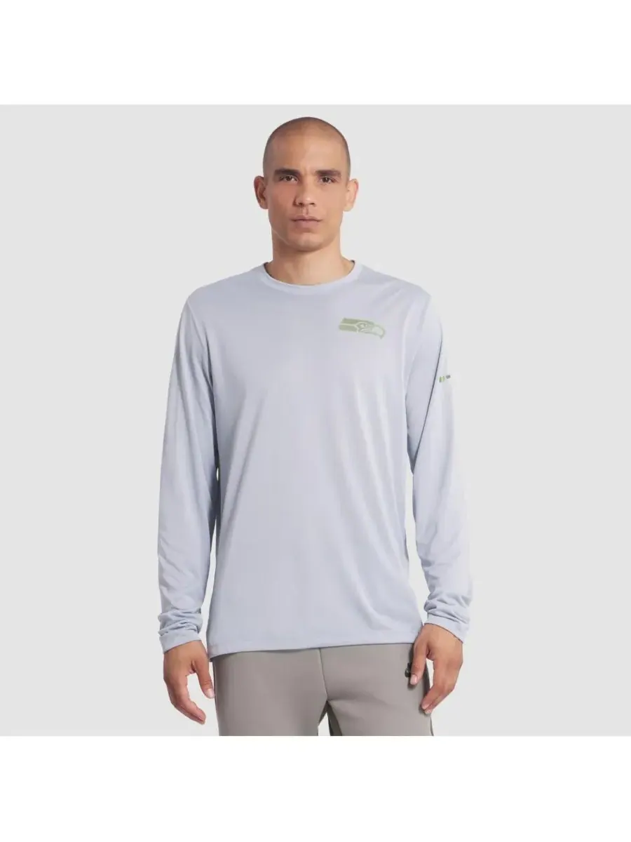 Nike Мужская футболка с длинным рукавом Wolf Gray Seattle Seahawks 2025 Rivalries Collection — изображение 1 из 3, серый