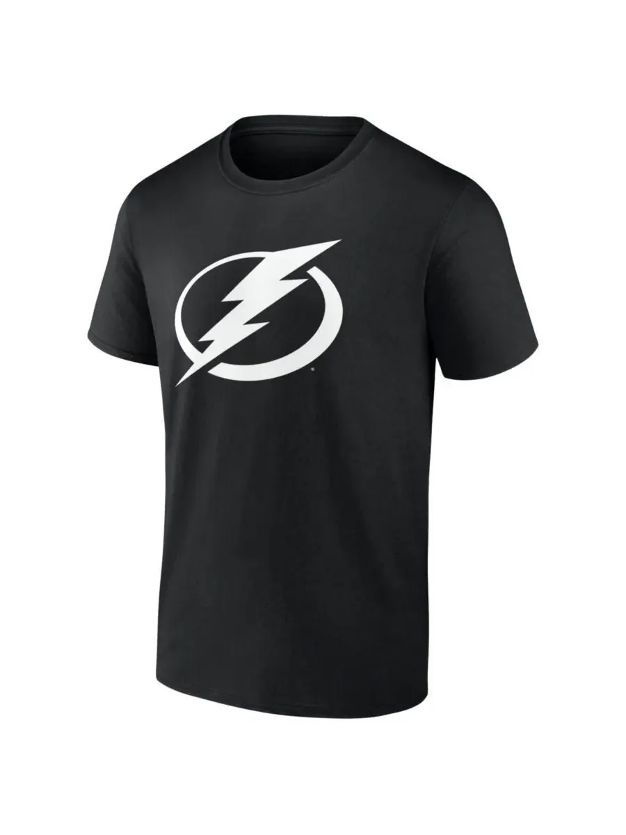 Футболка с принтом Tampa Bay Lightning Logo Athletic Essential — изображение 2 из 3, черный
