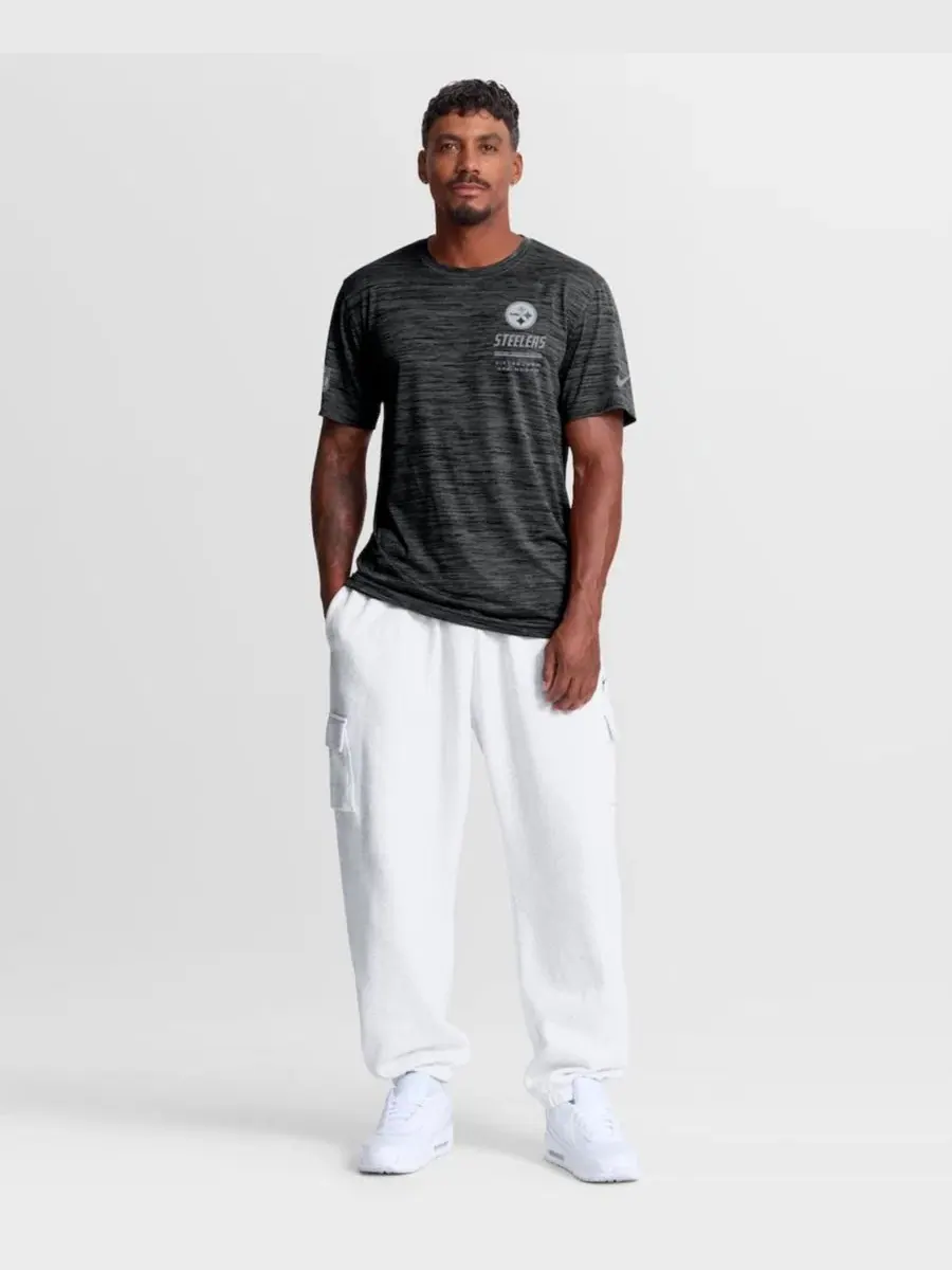 Футболка с принтом Pittsburgh Steelers Dri-FIT Velocity Nike — изображение 2 из 3, черный