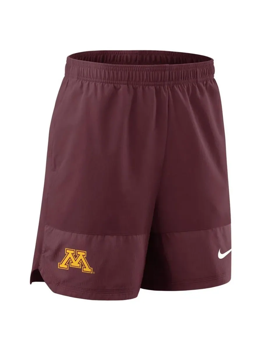Nike Мужские шорты бордового цвета с символикой команды Minnesota Golden Gophers 2025 для игры на — изображение 3 из 3