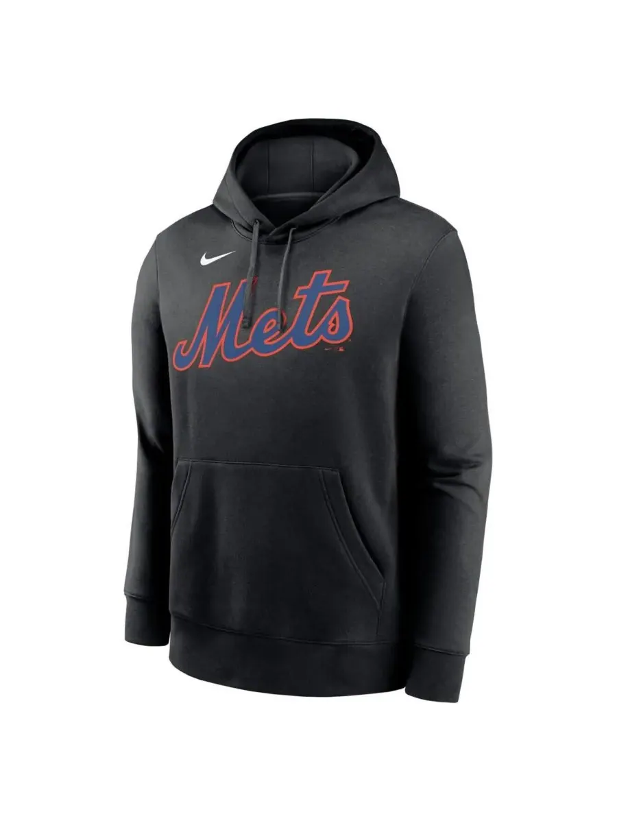 Nike Мужская черная флисовая толстовка с капюшоном Juan Soto New York Mets с именем и номером игрока — изображение 2 из 3