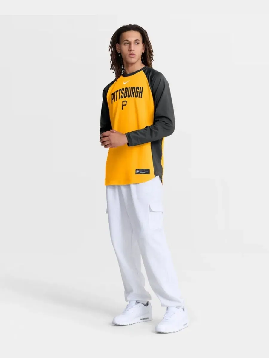 Свитшот с регланом Dri-FIT Pittsburgh Pirates Authentic Collection Nike — изображение 5 из 5, золото