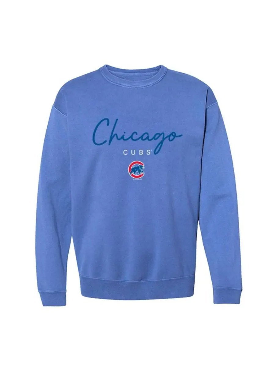 Свитшот с круглым вырезом и принтом Chicago Cubs Royal Soft As A Grape — изображение 1 из 1, королевский