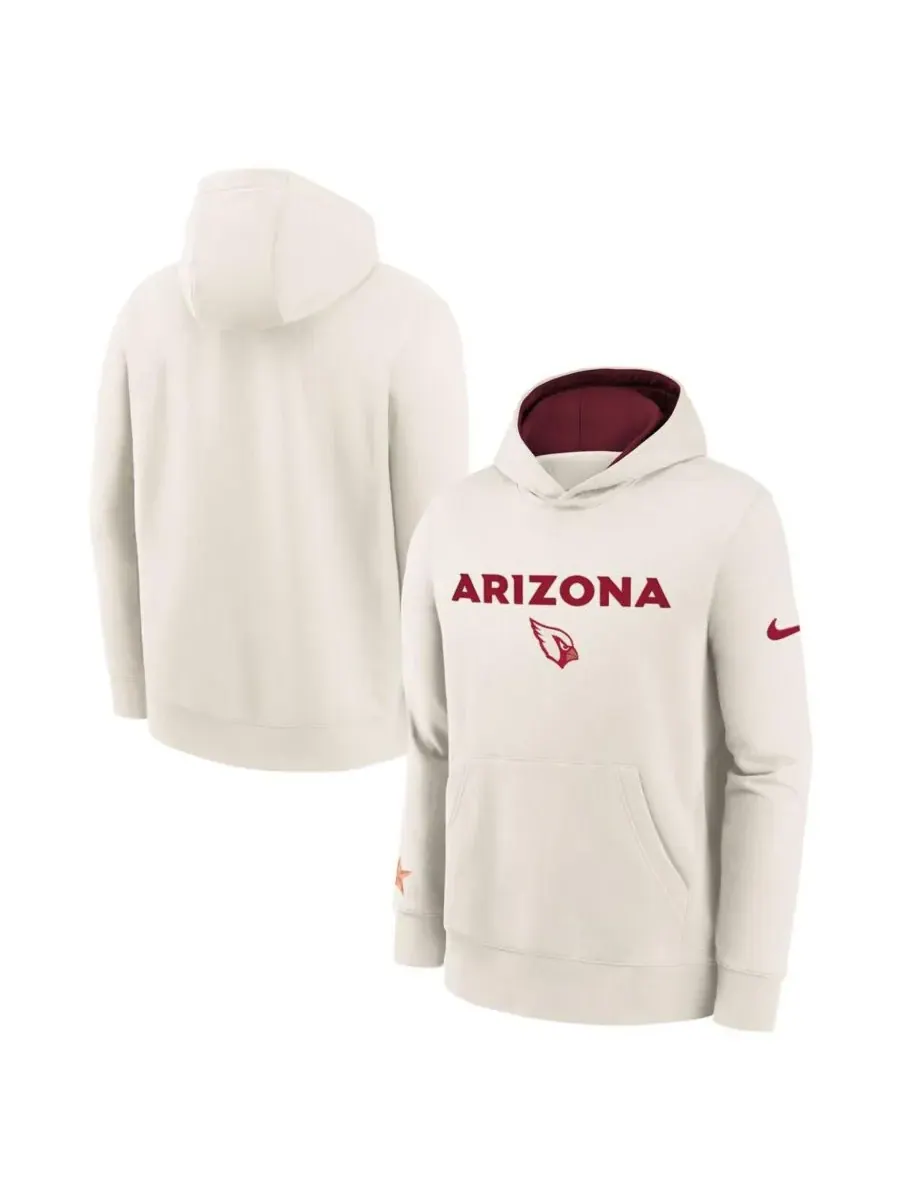 Толстовка Big Boys and Girls Natural Arizona Cardinals 2025 Rivalries Collection Club Hoodie Nike — изображение 1 из 3
