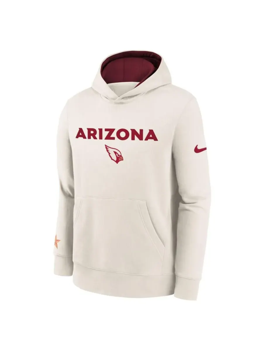 Толстовка Big Boys and Girls Natural Arizona Cardinals 2025 Rivalries Collection Club Hoodie Nike — изображение 2 из 3
