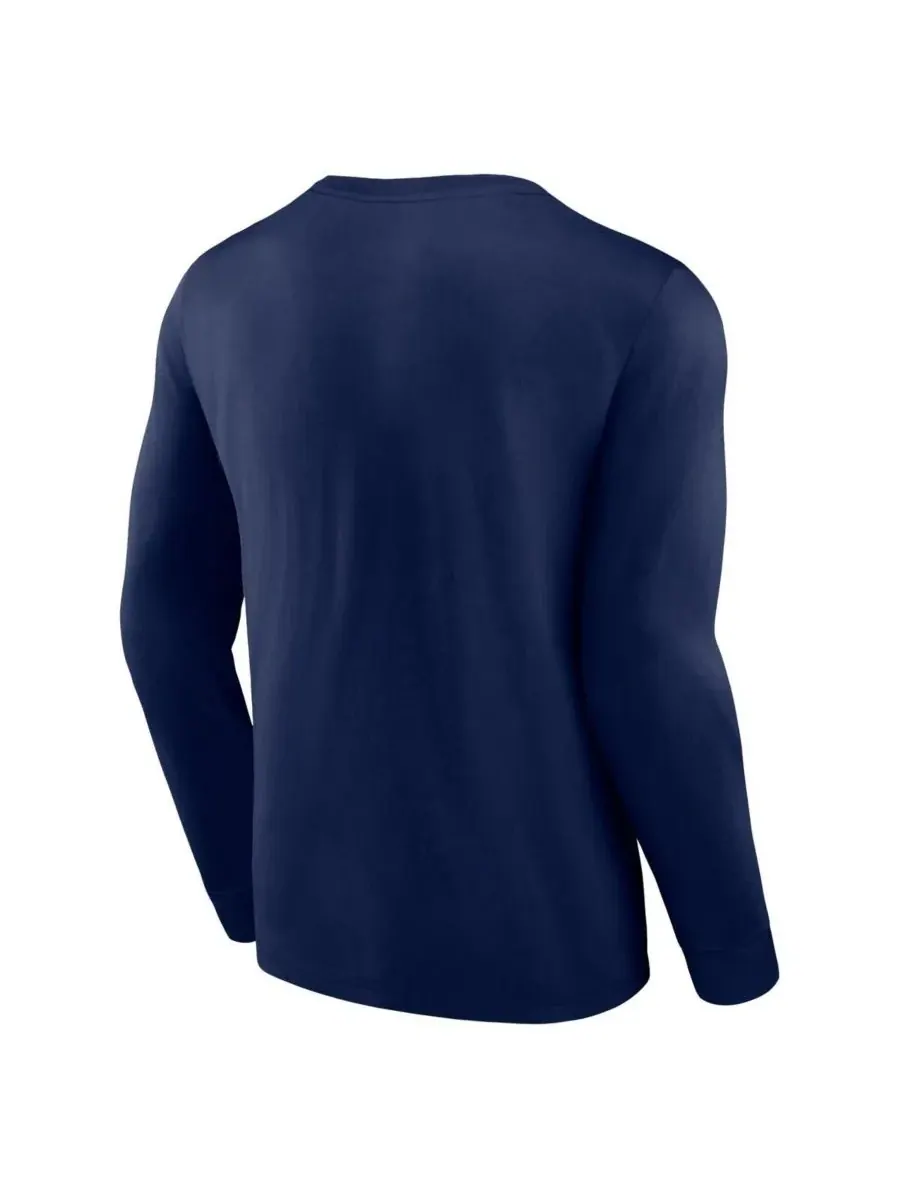 Fanatics Мужская футболка с длинным рукавом Branded Navy New Orleans Pelicans Baseline — изображение 3 из 3, темно-синий