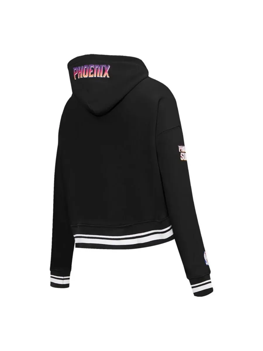 Pro Standard Женская черная укороченная толстовка Phoenix Suns 2023/24 City Edition — изображение 4 из 4, черный