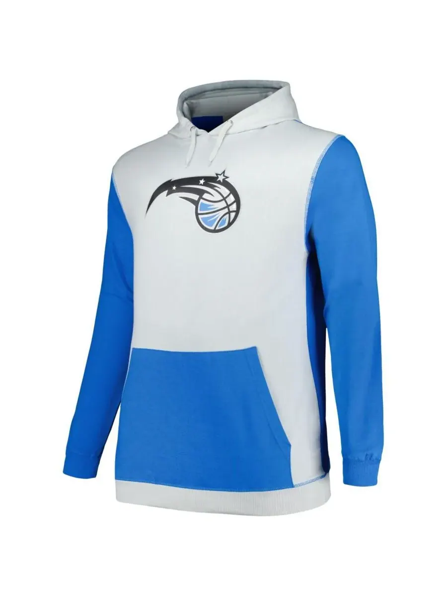 Fanatics Мужская толстовка с капюшоном Orlando Magic большого размера, сине-серебристая, Primary — изображение 3 из 3