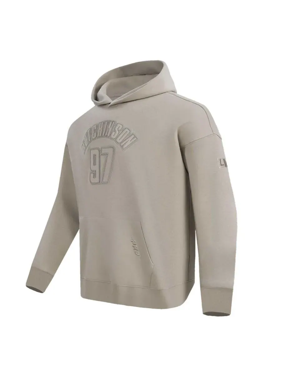 Мужская толстовка с капюшоном Aidan Hutchinson Tan Detroit Lions Player Name Number Pro Standard — изображение 4 из 4