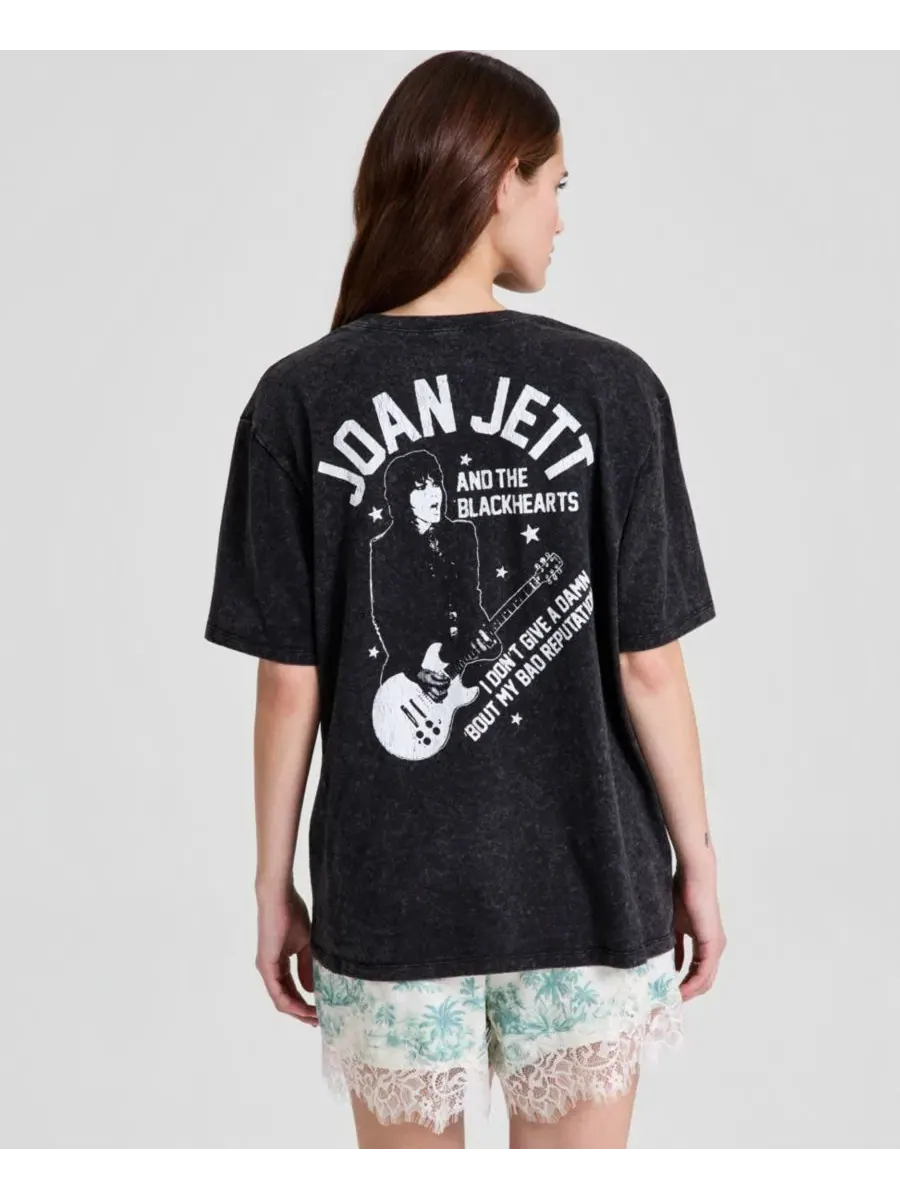 Футболка с коротким рукавом и принтом Joan Jett And Now This, Deep Blk A — изображение 4 из 4