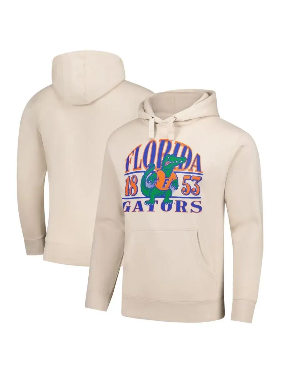 Image One Мужская кремовая толстовка с капюшоном и надписью "Florida Gators" (Флорида Гейторс) — изображение 1 из 3, бежевый