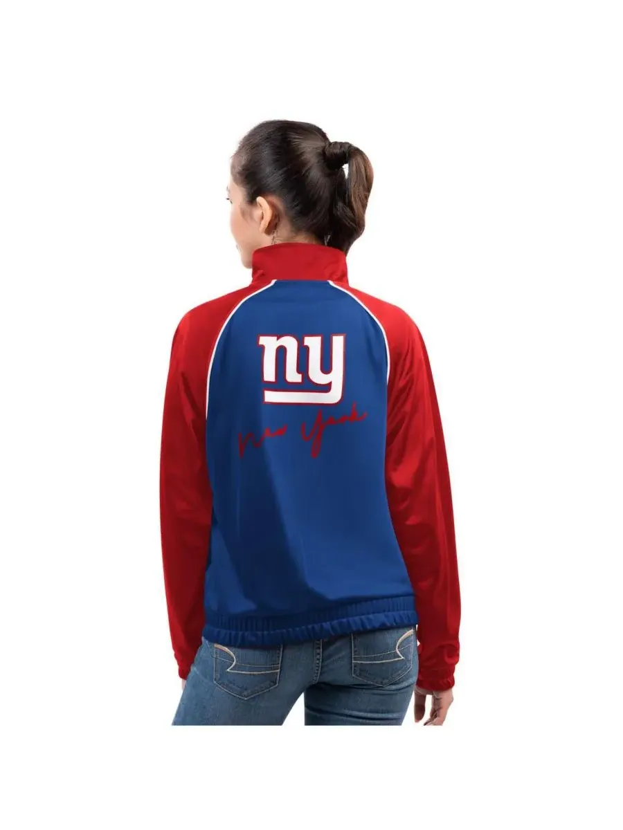 Женская спортивная куртка Royal New York Giants Replay на молнии G-III 4Her by Carl Banks — изображение 2 из 2, королевский