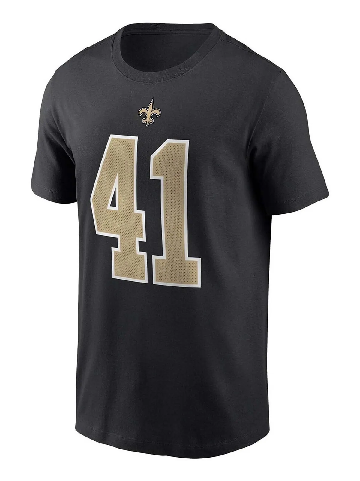 Мужская черная футболка с именем и номером Alvin Kamara New Orleans Saints Nike — изображение 2 из 3, черный