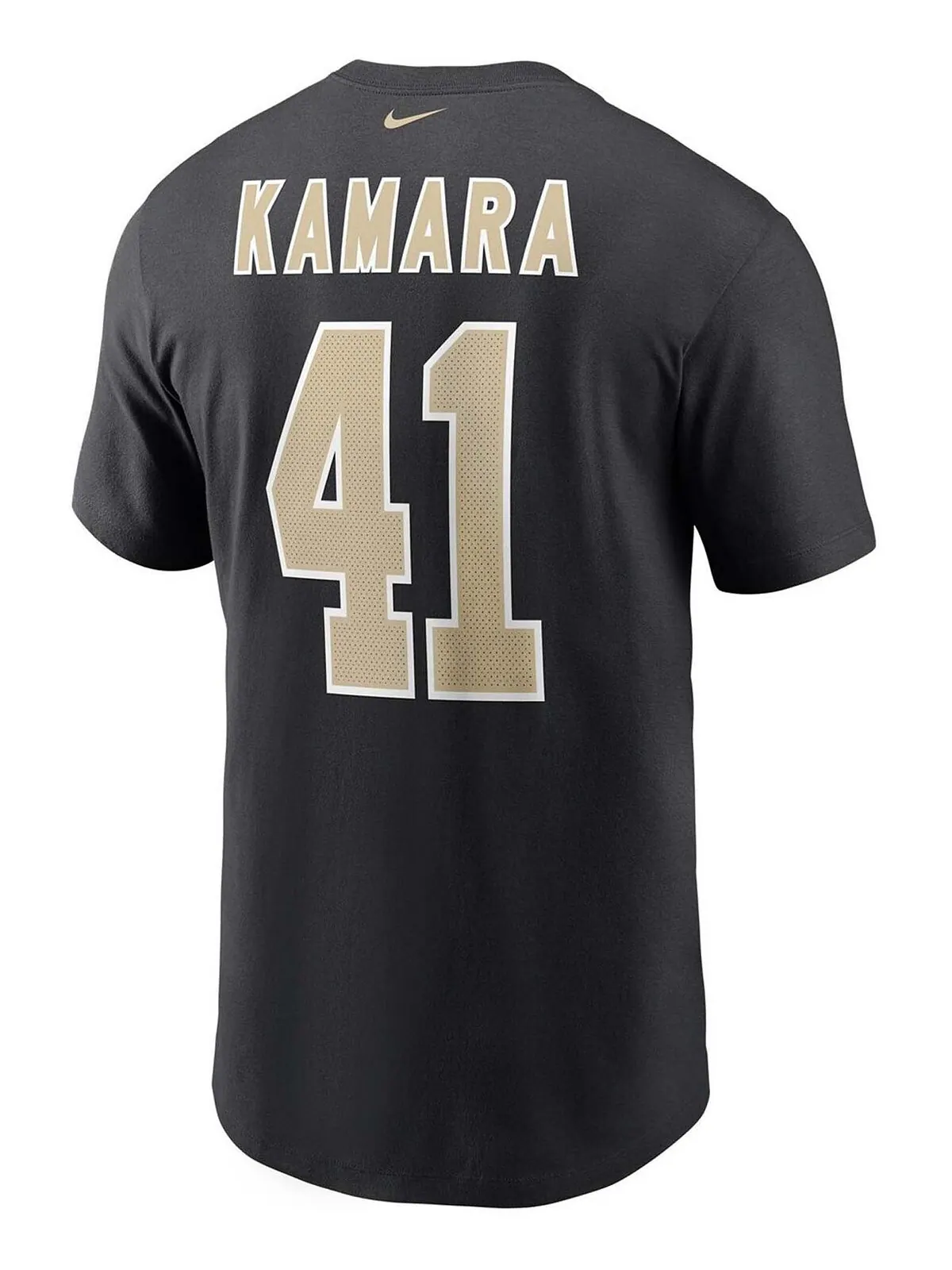 Мужская черная футболка с именем и номером Alvin Kamara New Orleans Saints Nike — изображение 3 из 3, черный