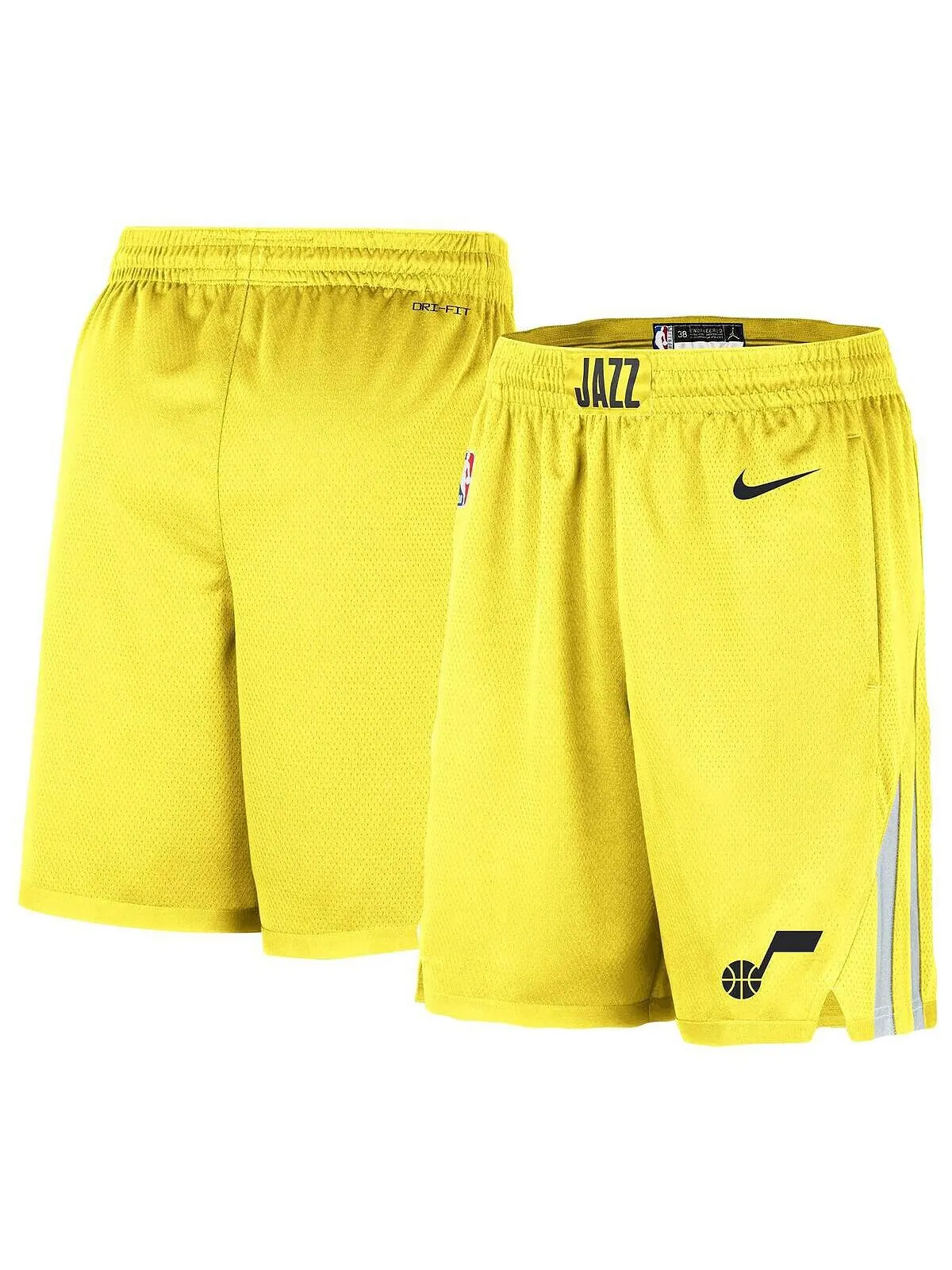 Мужские шорты Swingman Performance Gold Utah Jazz 2020/21 Association Edition Nike — изображение 1 из 3, золото